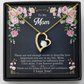 I love You Mom Heart Necklace and Pendant