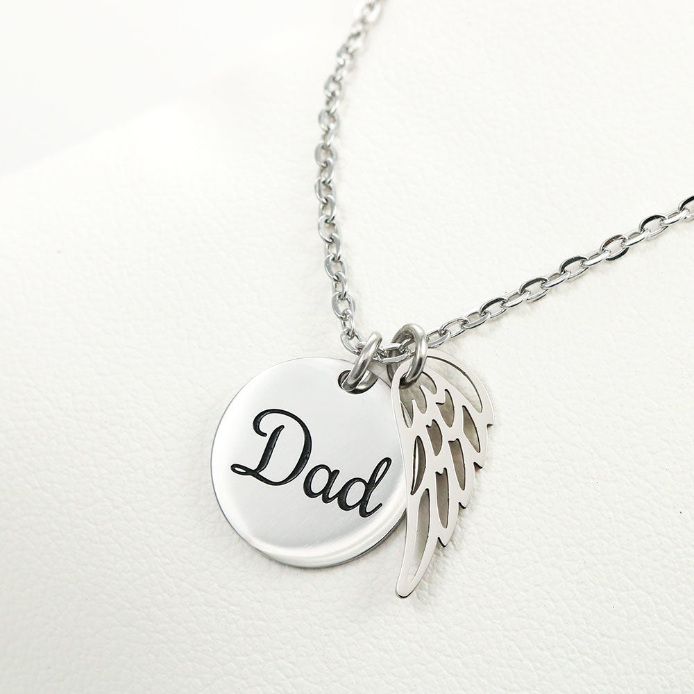 Heaven Hero Dad Memorial Chain