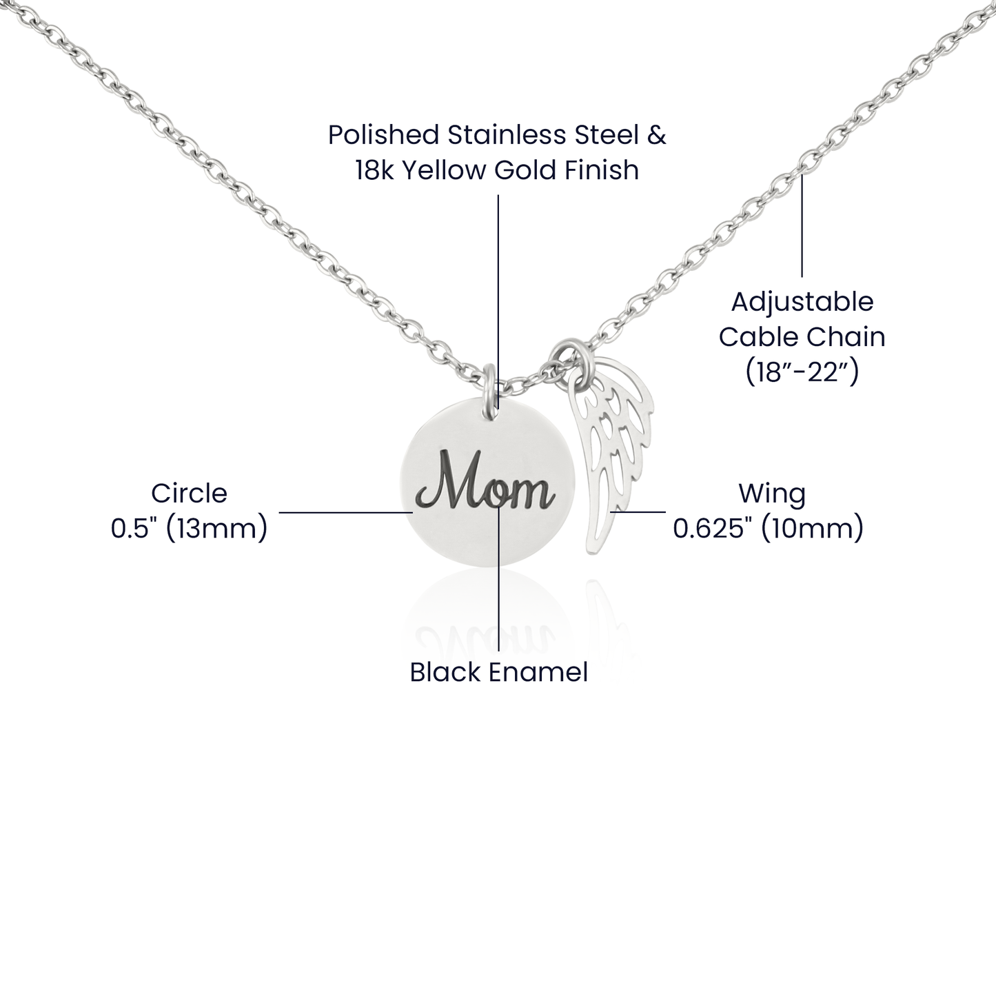 Memorial Mom Necklace and Pendant