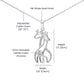 Hugging Giraffes Goddaughter Necklace