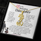 To my Beautiful Daughter Giraffe Necklace