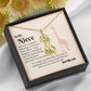 To My Niece Giraffe Necklace Pendant