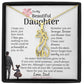 To my Beautiful Daughter Giraffe Necklace